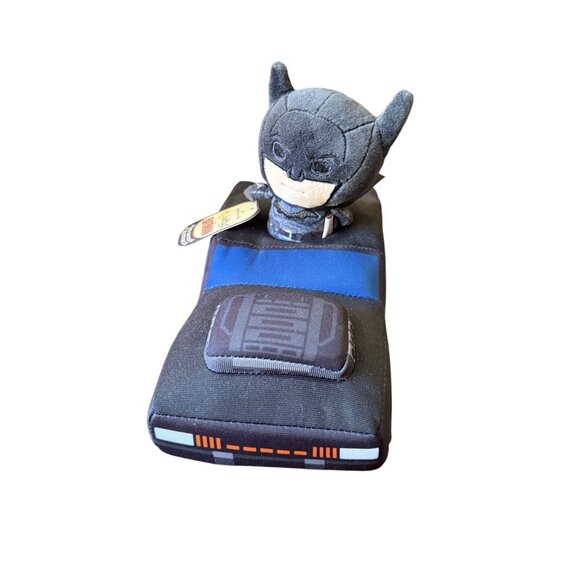 Batman Plush Car Hallmark Itty Bittys Batmobile Stuffed Toy Collectible 6" Black - Picture 1 of 6